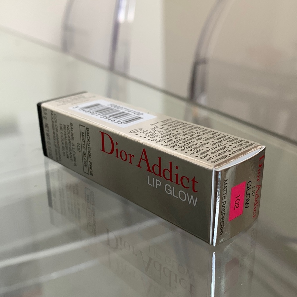 New in Box Discontinued Dior Addict Lip Glow in Matte Raspberry 102